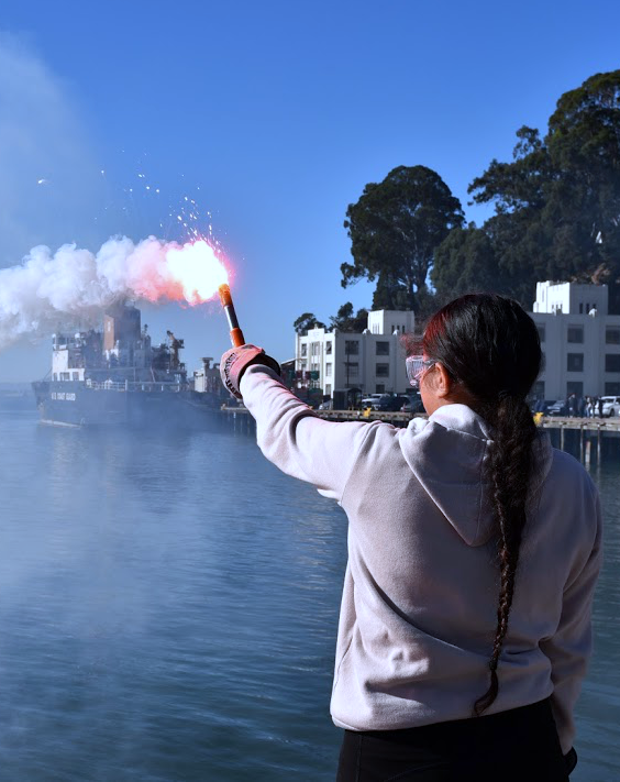 Sea Scout flare test