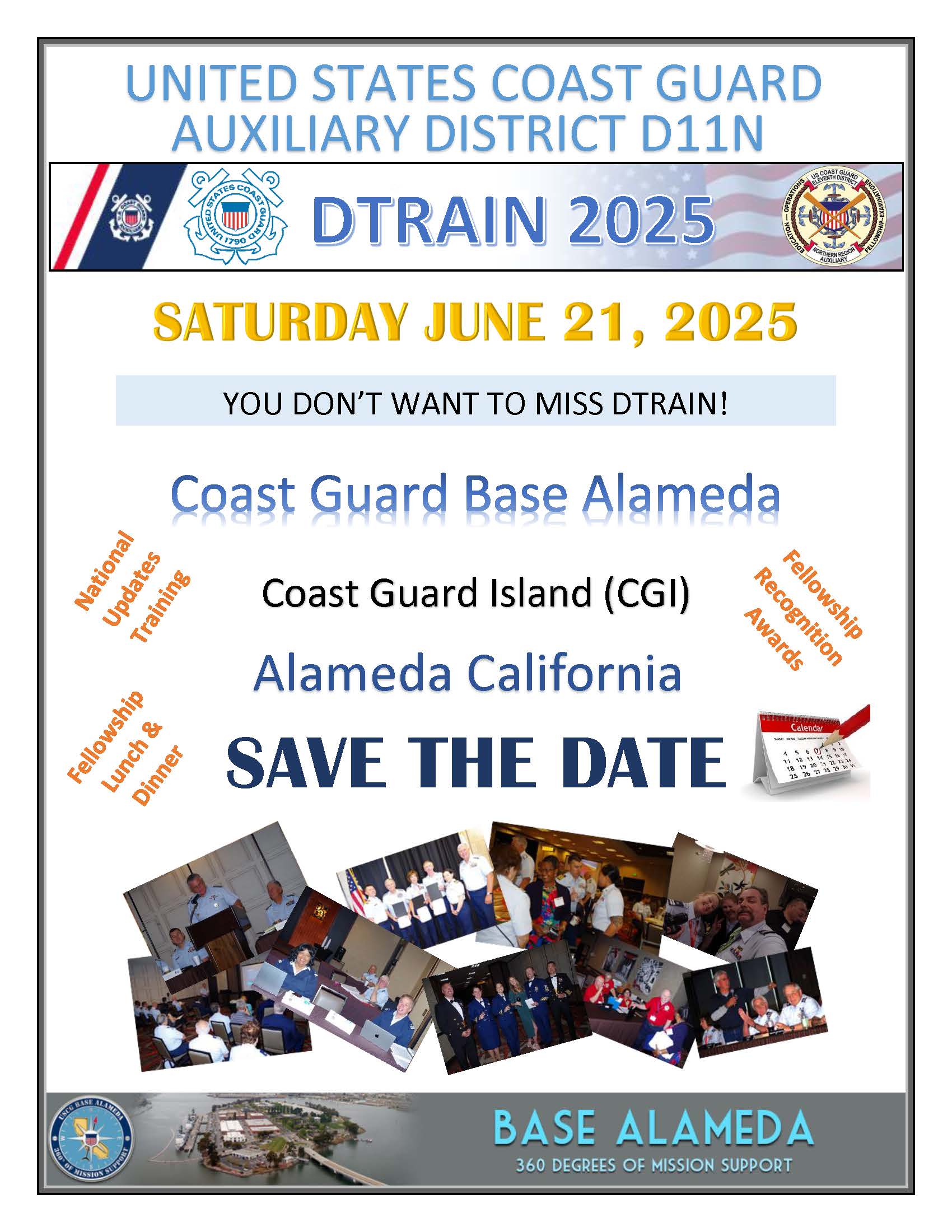 DTrain 2025 Event Flyer Save the Date